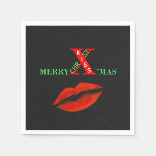Prettig kerstfeest servet (Voorkant)