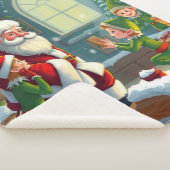 Prettig kerstfeest  sherpa deken (3/4)