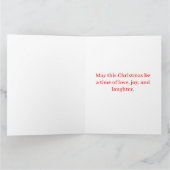 Prettig kerstfeest Shih Tzu Met Sneeuwvlok Hond Kaart (Binnen)