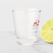 Prettig kerstfeest shot glas (Links)