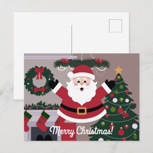 Prettig kerstfeest sint niklaas feestdagenkaart (Voorkant / Achterkant)