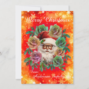 Prettig kerstfeest Sinterklaas aangepaste familieg Kaart
