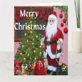 Prettig kerstfeest Sinterklaas en Kerstboom      Kaart (Voorkant)