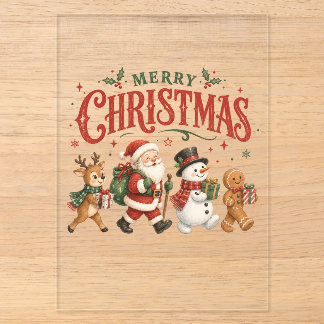 Prettig kerstfeest Sinterklaas en vrienden Acryl Uitnodigingen