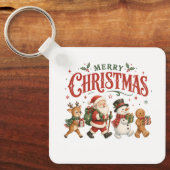 Prettig kerstfeest Sinterklaas en vrienden Sleutelhanger (Voorkant)