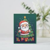 Prettig kerstfeest Sinterklaas Feestdagenkaart (Staand voorkant)