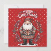 Prettig kerstfeest Sinterklaas Feestdagenkaart (Voorkant)