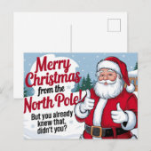 Prettig kerstfeest Sinterklaas Feestdagenkaart (Voorkant / Achterkant)