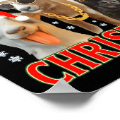 Prettig kerstfeest Sinterklaas geit Funny Xmas gei Poster (Hoek)