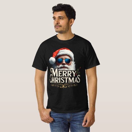 Prettig kerstfeest Sinterklaas – Grappig vakantiev T-shirt (Voorkant volledig)