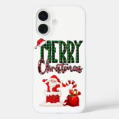 Prettig kerstfeest Sinterklaas iPhone 16 Hoesje (Achterkant)