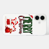 Prettig kerstfeest Sinterklaas iPhone 16 Hoesje (Achterkant (horizontaal))