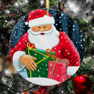 Prettig kerstfeest - Sinterklaas Keramisch Ornament