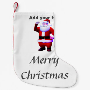 Prettig kerstfeest Sinterklaas kunst voeg je naam Kleine Kerstsok