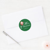 Prettig kerstfeest Sinterklaas Liefde Ronde Sticker (Envelop)