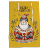 Prettig kerstfeest Sinterklaas Medium Cadeauzakje (Achterkant)