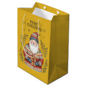 Prettig kerstfeest Sinterklaas Medium Cadeauzakje (Achterkant Gekanteld)
