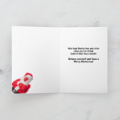 Prettig kerstfeest Sinterklaas met mondkapje beter Feestdagen Kaart (Binnen)