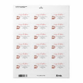 Prettig kerstfeest Sinterklaas Mok Vakantie Adres Etiket (Full Sheet)