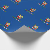 Prettig kerstfeest Sinterklaas Zalig kerstfeest Cadeaupapier (Hoek)