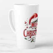 Prettig kerstfeest Sinterklaashoed Latte Mok (Linkerhoek)