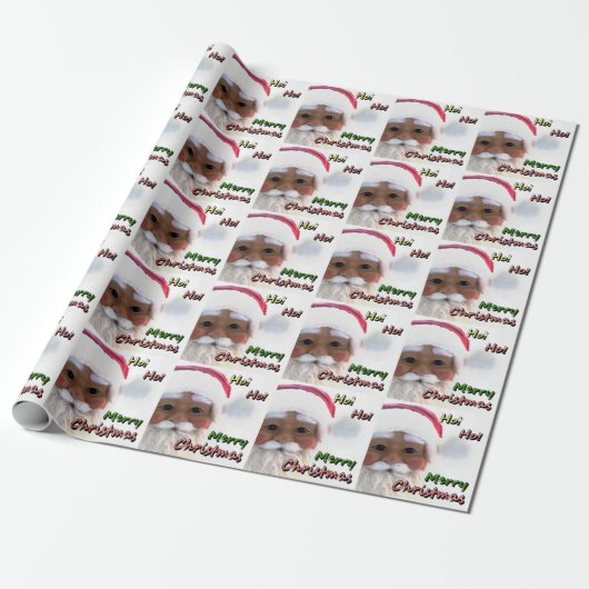Prettig kerstfeest Sinterklaus Cadeaupapier (Uitgerold)