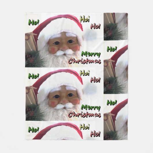 Prettig kerstfeest Sinterklaus Fleece Deken (Voorkant)