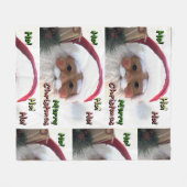 Prettig kerstfeest Sinterklaus Fleece Deken (Voorkant (Horizontaal))