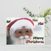 Prettig kerstfeest Sinterklaus Kaart (Staand voorkant)