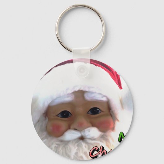 Prettig kerstfeest Sinterklaus Sleutelhanger (Voorkant)
