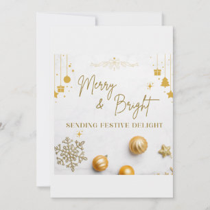 Prettig kerstfeest! Sjabloon voor kerstkaart Kaart