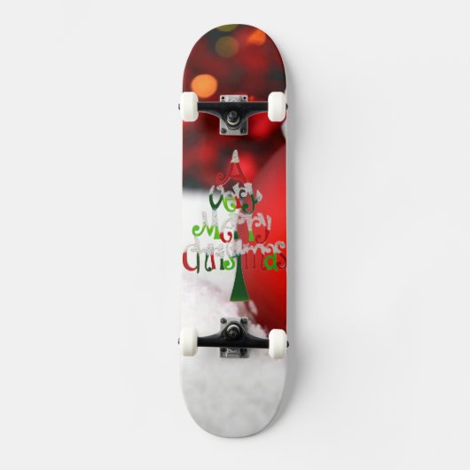 Prettig kerstfeest Skateboard (Voorkant)
