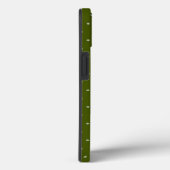 Prettig kerstfeest slee rood groen sneeuwvlok patr Case-Mate iPhone case (Achterkant / Rechts)
