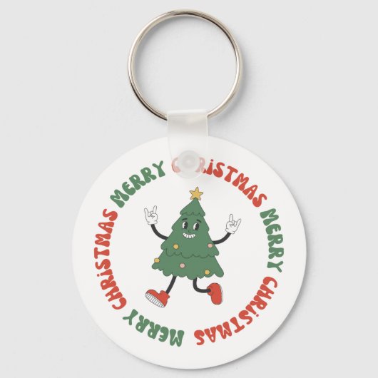 Prettig kerstfeest sleutelhanger (Voorkant)