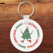 Prettig kerstfeest sleutelhanger (Voorkant)