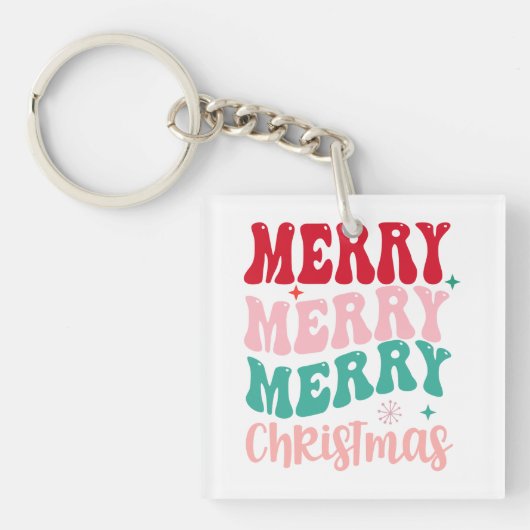Prettig kerstfeest  sleutelhanger (voorkant)