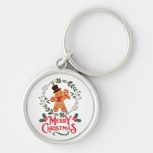 Prettig kerstfeest sleutelhanger (Voorkant)