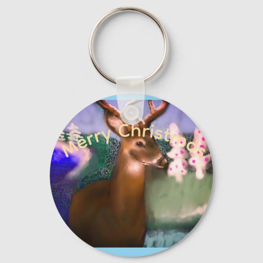 Prettig kerstfeest sleutelhanger (Voorkant)