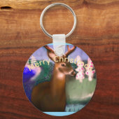 Prettig kerstfeest sleutelhanger (Voorkant)