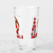 Prettig kerstfeest SlipperyJoe rood wit zilver ges Glas (Links)