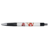 Prettig kerstfeest SlipperyJoe rood wit zilver ges Pen (Voorkant)