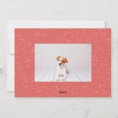 Prettig kerstfeest Sneeuw Foto Feestdagenkaart (Achterkant)