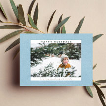 Prettig kerstfeest sneeuw & fotokaart