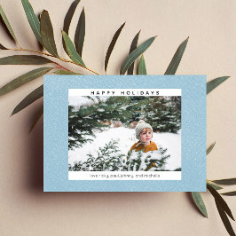 Prettig kerstfeest sneeuw & fotokaart