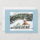 Prettig kerstfeest sneeuw & fotokaart (Voorkant)