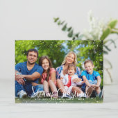 Prettig kerstfeest Sneeuw Kerstkaart (Staand voorkant)