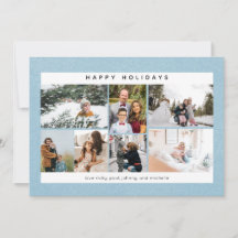 Prettig Kerstfeest Sneeuw & Multi Foto Kaart