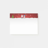 Prettig kerstfeest Sneeuwman en Kerstman Post-it® Notes (Voorkant)