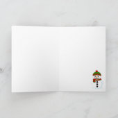Prettig kerstfeest sneeuwman feestdagen kaart (Binnen)