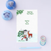Prettig kerstfeest! Sneeuwman met vrienden Flyer (Enkel)